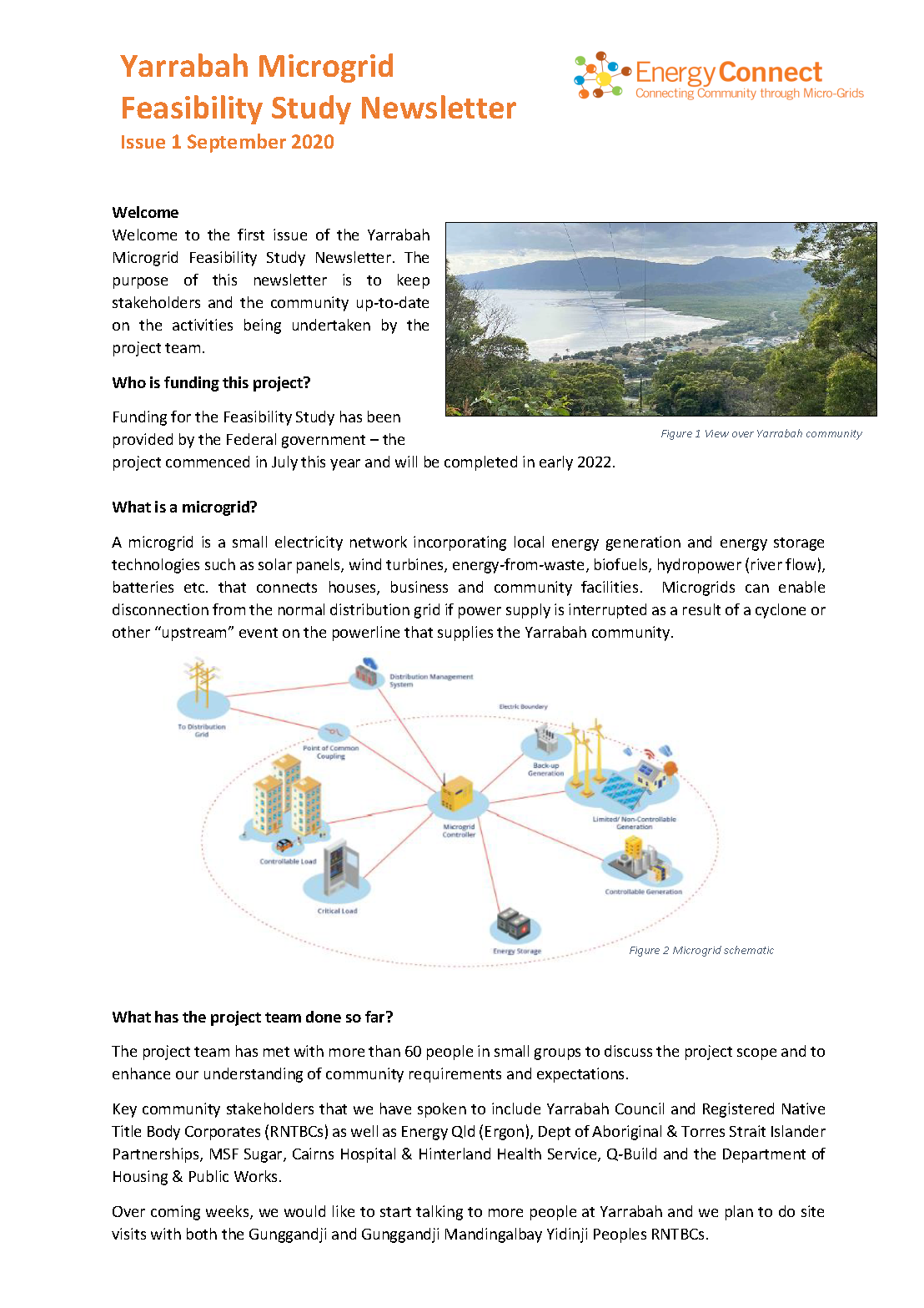 EnergyConnect - Yarrabah Microgrid Newsletter - Issue 1