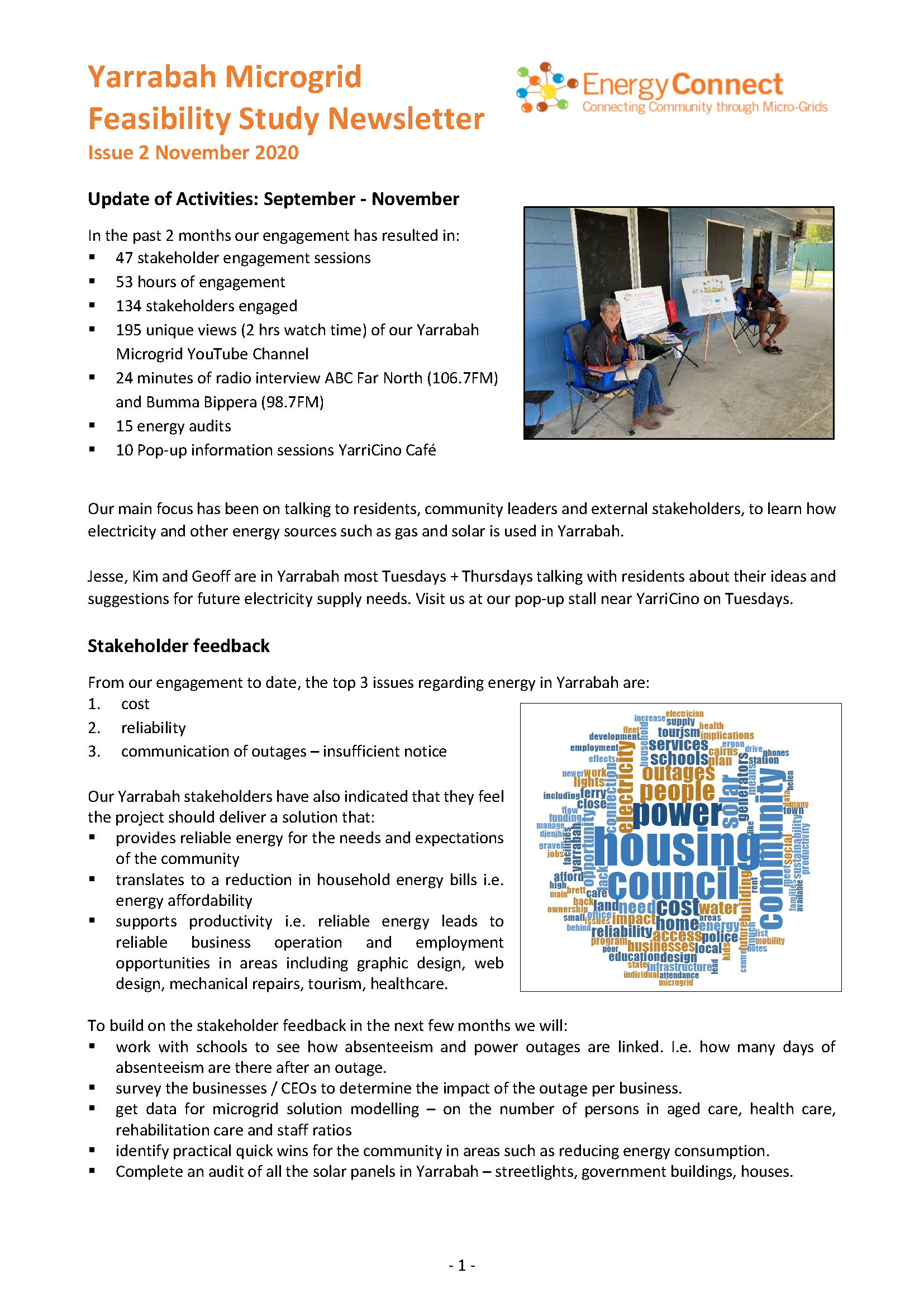 EnergyConnect - Yarrabah Microgrid Newsletter - Issue 2