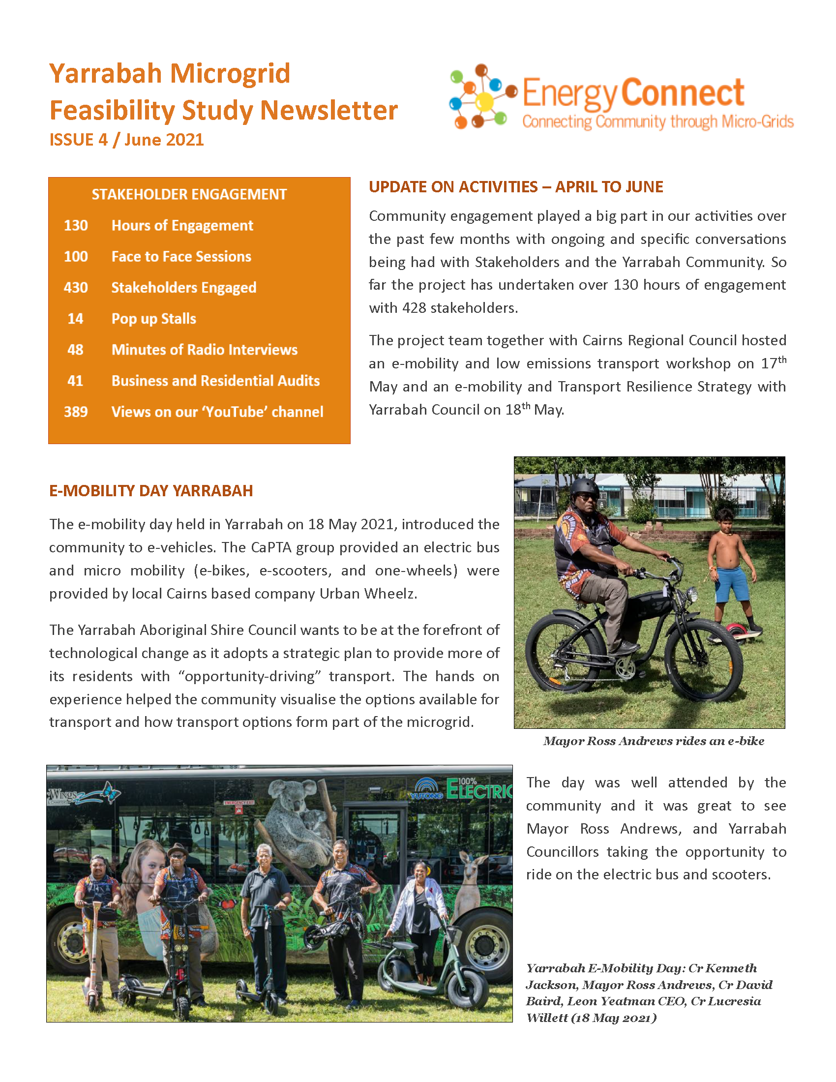 EnergyConnect - Yarrabah Microgrid Newsletter - Issue 4